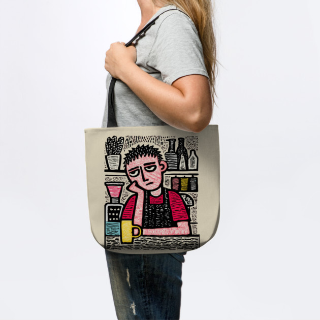 The Daily Grind - Tired Barista by TuncGK