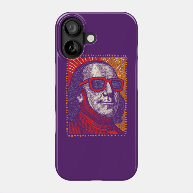 Founding Father Funk - Pop Art Ben Franklin Phone Case by TuncGK