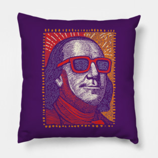 Founding Father Funk - Pop Art Ben Franklin Pillow