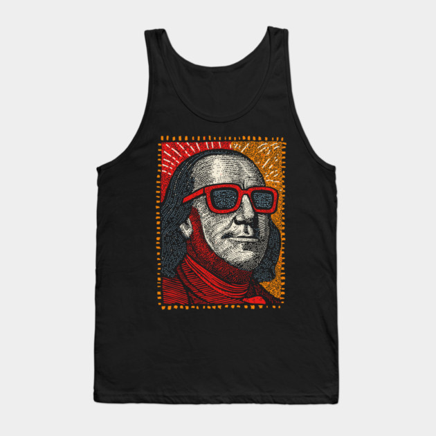 Founding Father Funk - Pop Art Ben Franklin Tank Top by TuncGK
