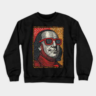 Founding Father Funk - Pop Art Ben Franklin Crewneck Sweatshirt