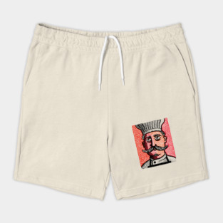 The Mustachioed Chef - Kitchen Folk Art Shorts