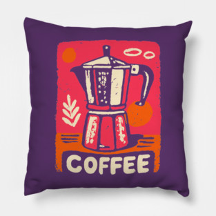 Moka Pot Pop Art Pillow