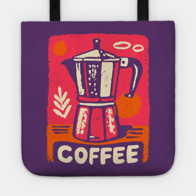Moka Pot Pop Art Tote by TuncGK