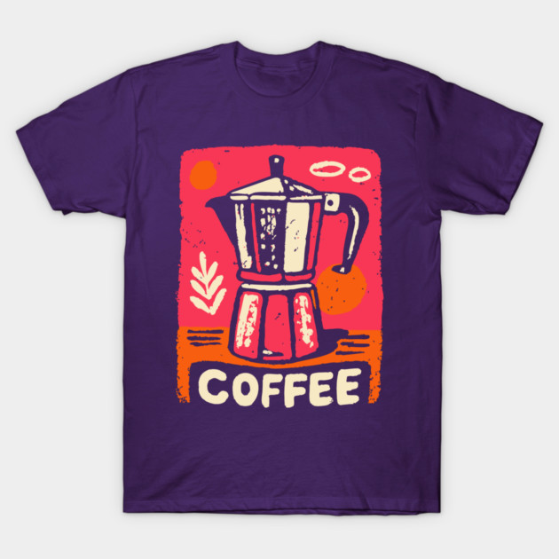 Moka Pot Pop Art T-Shirt by TuncGK