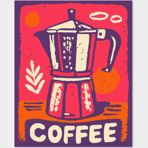 Moka Pot Pop Art Wall Art by TuncGK