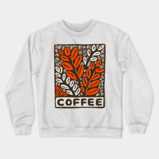 Coffee Plant Folk Art Crewneck Sweatshirt