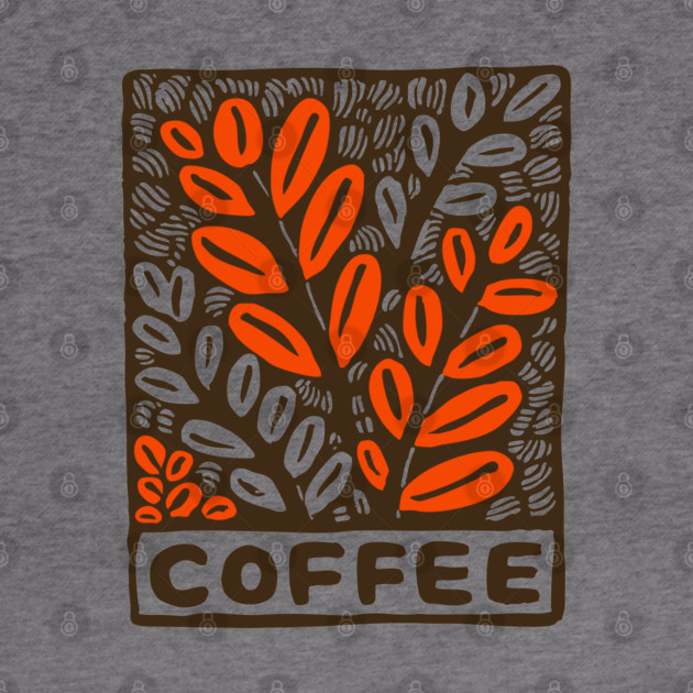 Coffee Plant Folk Art by TuncGK