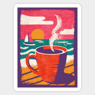 Sunrise Brew - Coffee by the Sea Sticker