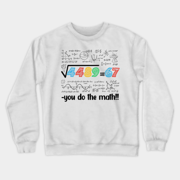 67 Meme Square Root 4489 Slang Six Seven Math Teacher Crewneck Sweatshirt by ArtistTee ⭐⭐⭐⭐⭐
