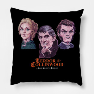 Trio of Terror - Barnabas, Angelique, Quentin by Paul Garner - TaC Logo on Front Pillow