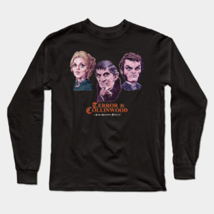 Trio of Terror - Barnabas, Angelique, Quentin by Paul Garner - TaC Logo on Front Long Sleeve T-Shirt