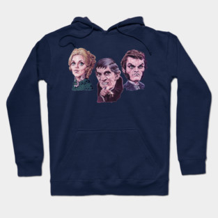 Trio of Terror - Barnabas, Angelique, Quentin by Paul Garner - 2-sided - TaC Logo on Back Hoodie