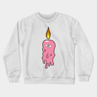 Melting Eye Candle Crewneck Sweatshirt