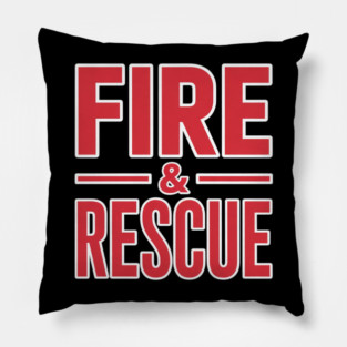 FIRE RESCUE FIRE FIGHTER FIREMAN KIDS YOUTH ADULT BOYS GIRLS Pillow