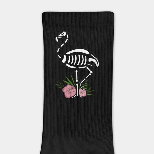 Cute Flamingo Skull Floral Tropical by logiamerch