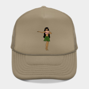 Aloha Tropical Dancing Girl Vacation Hat