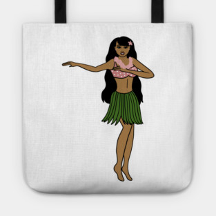 Aloha Tropical Dancing Girl Vacation Tote