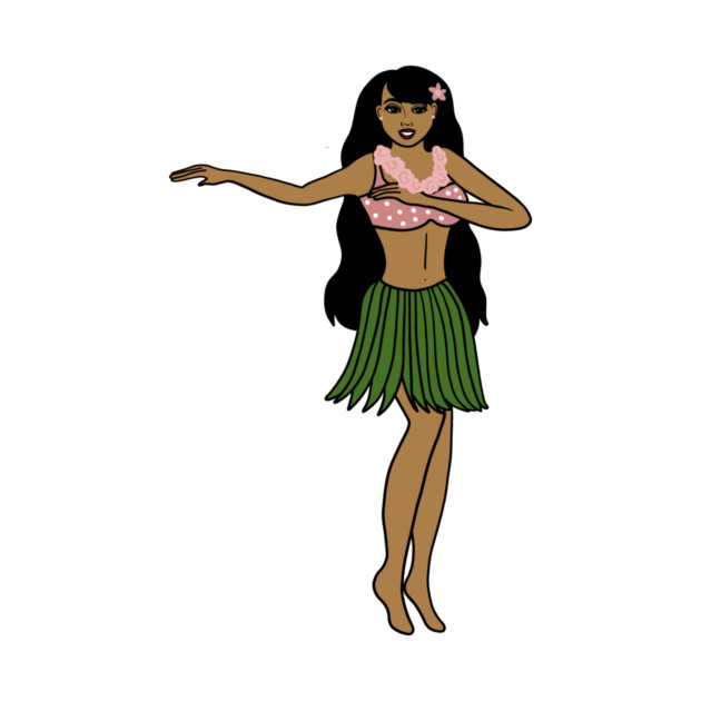 Aloha Tropical Dancing Girl Vacation by logiamerch