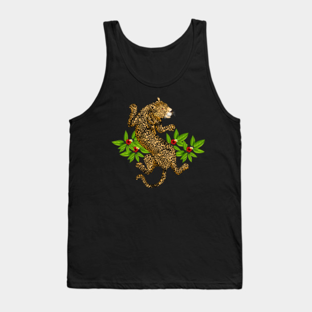 Jaguar Animal Tropical Cat Tank Top by logiamerch