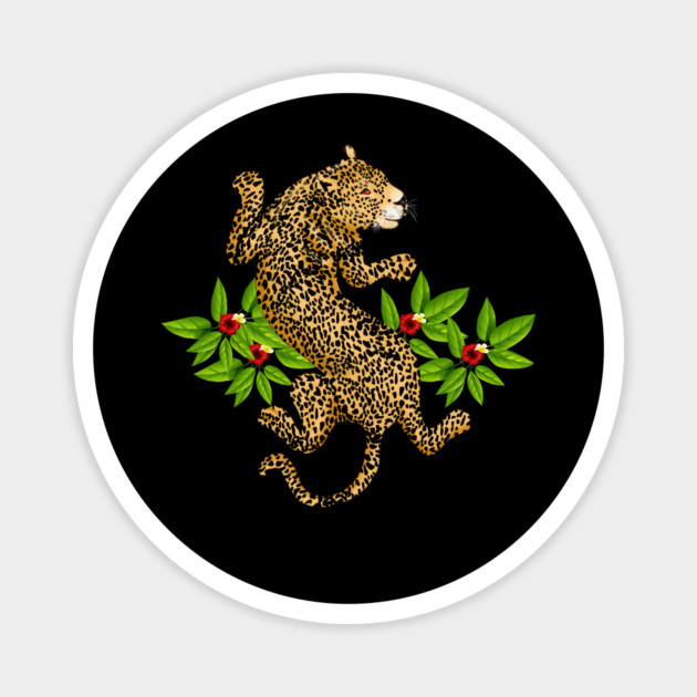 Jaguar Animal Tropical Cat Magnet by logiamerch
