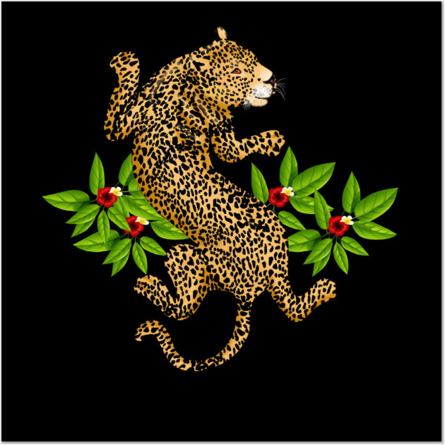 Jaguar Animal Tropical Cat Wall Art by logiamerch