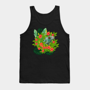 Lizard Animal Tropical Reptile South America Tank Top