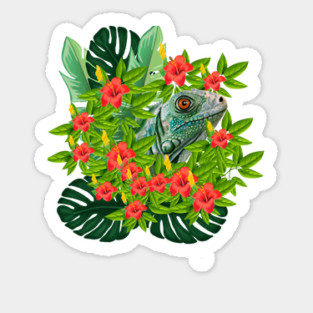 Lizard Animal Tropical Reptile South America Sticker