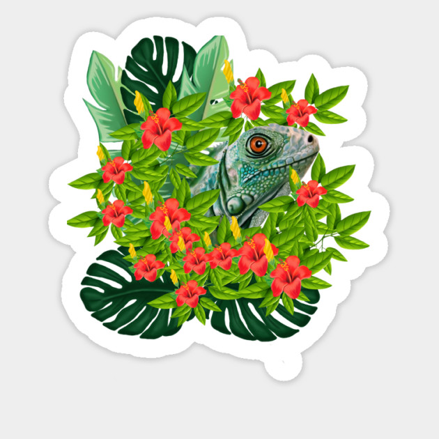 Lizard Animal Tropical Reptile South America Sticker by logiamerch