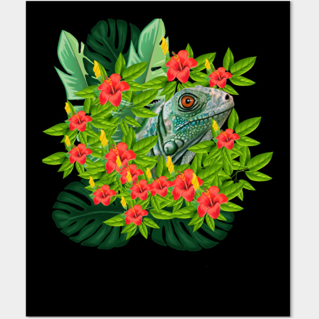 Lizard Animal Tropical Reptile South America Wall Art by logiamerch