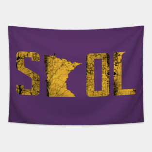 Minnesota Vikings SKOL Vintage Style M8368 Tapestry