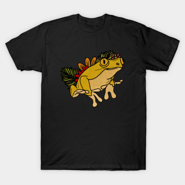 Tropical Frog South America Floral T-Shirt by logiamerch