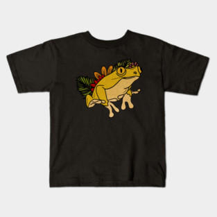 Tropical Frog South America Floral Kids T-Shirt