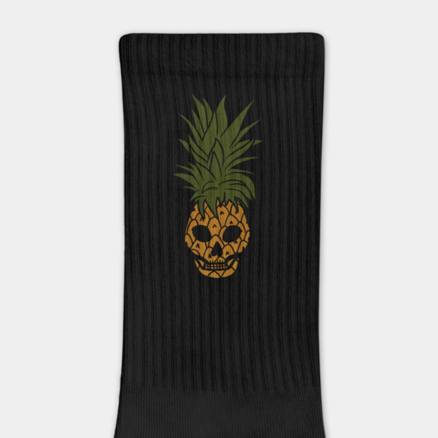 Tropical Pineapple Skull Face by logiamerch