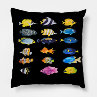 Tropical Fish Ocean Animal Pillow