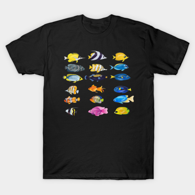 Tropical Fish Ocean Animal T-Shirt by logiamerch