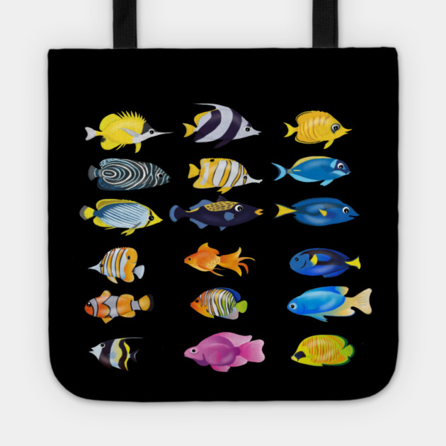 Tropical Fish Ocean Animal Tote by logiamerch