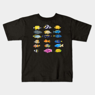 Tropical Fish Ocean Animal Kids T-Shirt