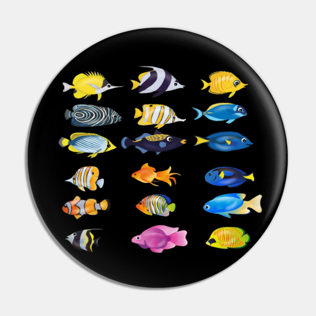 Tropical Fish Ocean Animal Pin by logiamerch