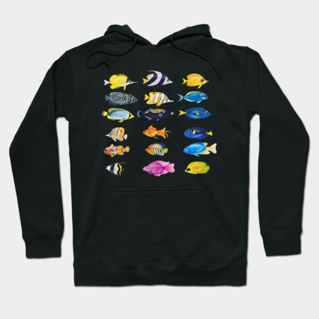 Tropical Fish Ocean Animal Hoodie by logiamerch