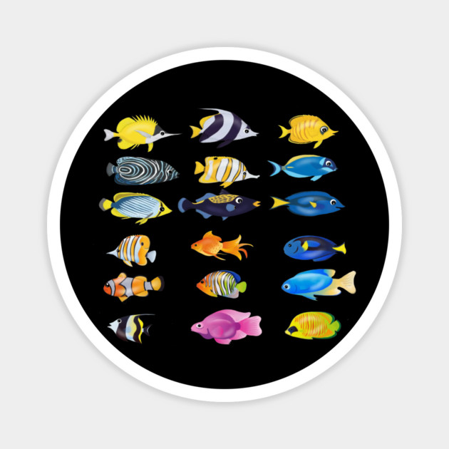 Tropical Fish Ocean Animal Magnet by logiamerch
