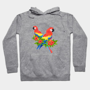 Tropical Parrot Birds Animal South America Hoodie