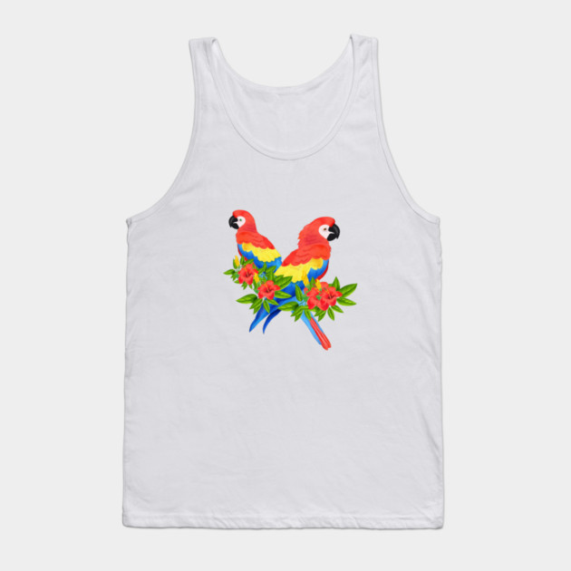 Tropical Parrot Birds Animal South America Tank Top by logiamerch