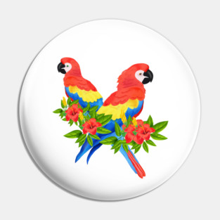 Tropical Parrot Birds Animal South America Pin