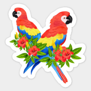 Tropical Parrot Birds Animal South America Magnet