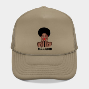 Melanin Drippin Afro Woman Black History Hat