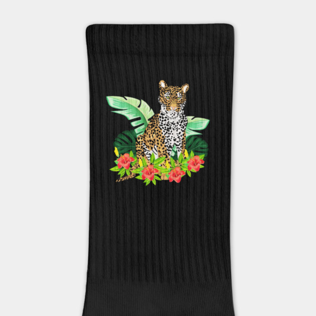 Jaguar Tropical Cat Floral South American Animal by logiamerch