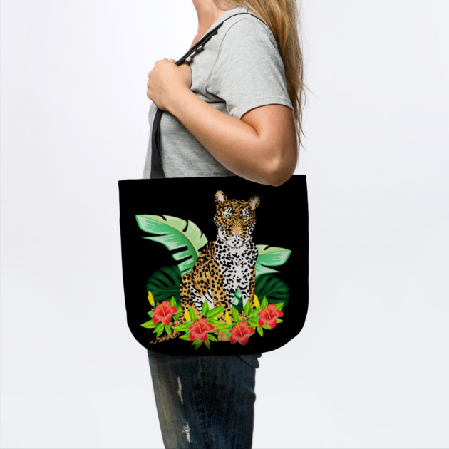 Jaguar Tropical Cat Floral South American Animal by logiamerch