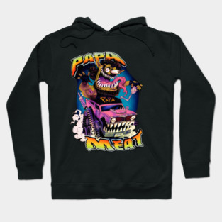 papa design a name meat Hoodie