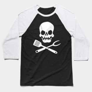 Cooking Skull Baseball T-Shirt